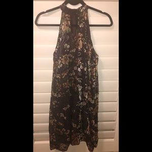 Carolina Belle Montreal Keyhole Velvet Swing Dress